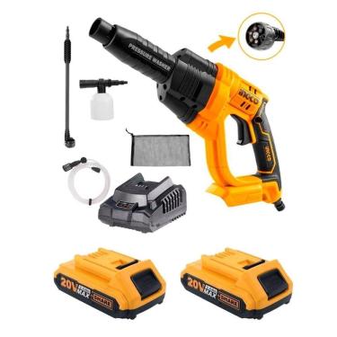 Imagem de Lavadora Jato Alta Pressão Com 2 Baterias 2.0A + Acessórios