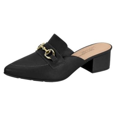 Imagem de Tamanco Feminino Conforto Social Charme Salto Baixo Modare