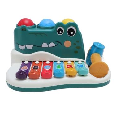 Imagem de RiToEasysports 2-em 1 Aventura Musical Batendo No Piano Brinquedo, Modo de Ensino de Música Interativa, Design Portátil Destacável, Durabilidade do Teclado ABS, Brinquedo Educacional de Aprendizado Precoce para Bebês