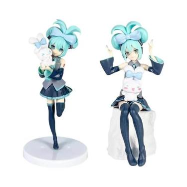 Imagem de Figura Kawaii Anime Hatsune Miku Cinnamoroll 14-20cm PVC Decorações Co