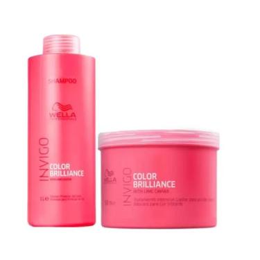 Imagem de Kit Wella Professionals Invigo Color Brilliance Shampoo 1000ml+ Máscar