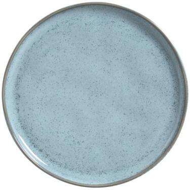 Imagem de Prato Raso 27cm Bio Breeze Porto Brasil Cerâmica Stoneware Azul Avulso