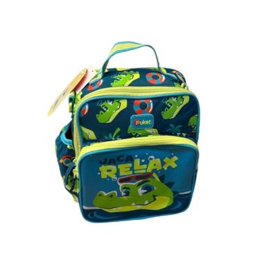 Imagem de PUKET - Lancheira Térmica Puket com bolso Jaca Relax Azul Petróleo