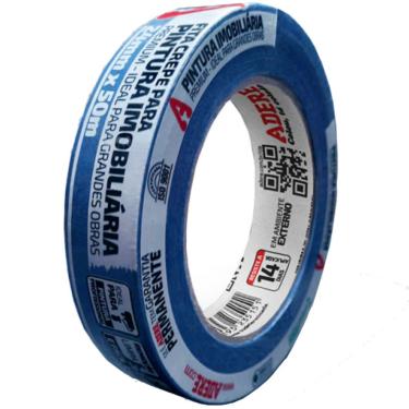 Imagem de Fita Crepe Azul 50m 24mm Para Pintura Imobiliária - 00409104668 - Adere