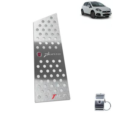 Imagem de Descanso De Pé Aço Inox Fiat Punto T-Jet 2007 A 2012