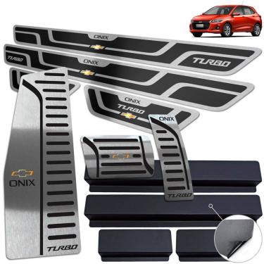 Imagem de Descanso Soleira Pedaleira Automático Onix Turbo 2020 Preto