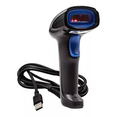 Imagem de Leitor de Código de Barras Laser USB - Exbom LCB-150 - Lê boletos, NFe e produtos