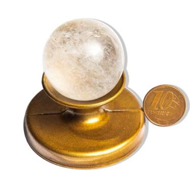 Imagem de Esfera Cristal Pedra Natural 35 a 40mm 60 a 90g Tipo C - CristaisdeCur