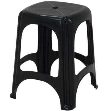 Imagem de Banqueta Niterói Em Polipropileno Preto - 92411009 - Tramontina