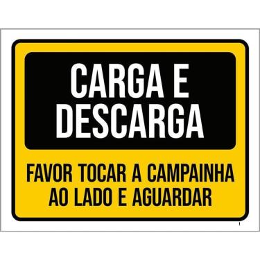 Imagem de Kit 3 Placas Carga Descarga Tocar Campainha Ao Lado
