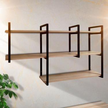 Imagem de Prateleira Suspensa Moderna Elegante Modular Organizadora - Metal deco