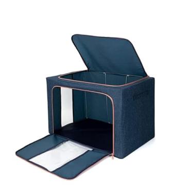 Imagem de Caixa Organizadora Premium impermeável Zíper Reforçado Multiuso (Azul, 100L)