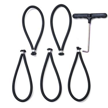 Imagem de 5 peças de reposição para mini trampolim [7,2 mm de espessura] Elástico de trampolim fitness de 17 cm, com ferramenta de extensão (5)