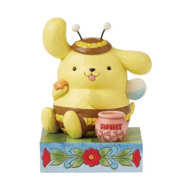 Imagem de Enesco Sanrio por Jim Shore Pompompurin vestido como uma abelha com mel - Estatueta de pedra de resina pintada à mão, estatuetas de Hello Kitty colecionáveis para decoração de casa, 12 cm