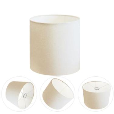 Imagem de Cúpula Abajur Cilíndrica Cp-7010 Ø25x25cm Branco - Vivare