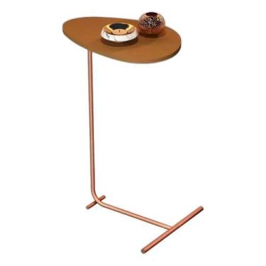 Imagem de Mesa De Apoio De Sofa Organica Nature/Bronze- STARROSE - JB Moveis