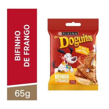 Imagem de Petisco Doguitos Bifinho de Frango Cães Adultos e Filhotes 65g