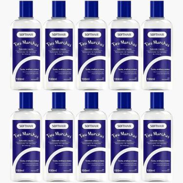 Imagem de Kit 10 Sabonete Liquido Tira Manchas Soft Hair Pele E Mãos Removedor D