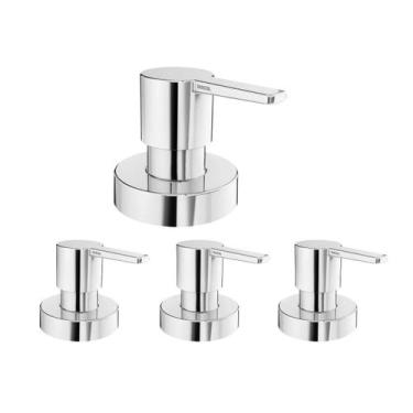 Imagem de Kit 4 Acabamento P/ Registro Gali 1/2, 3/4 E 1 Docol