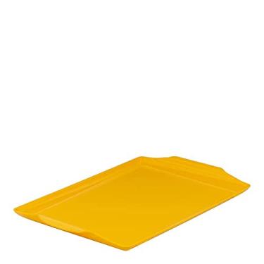 Imagem de Bandeja Retangular 23x35 Amarela em Plástico Resistente Linha Tropical Linha Premium