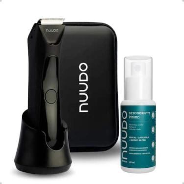 Imagem de Kit Aparador De Pelos Íntimo Masculino Recarregável Com Desodorante ín