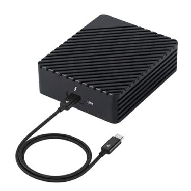 Imagem de ANQUORA Adaptador Ethernet Thunderbolt de 10 Gb compatível com portas Thunderbolt 3/4 ou USB4, porta RJ45 de alta velocidade suporta 10 Gb/s, 5 Gb/s, 2,5 Gb/s, 1 Gb/s e 100 Mb/s Base-T (ANQ-E021)