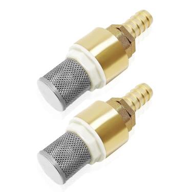 Imagem de FGDTREE Válvula de retenção de latão com filtro de 1/2 polegada com conexão de mangueira para alça de ventosa bomba piscina