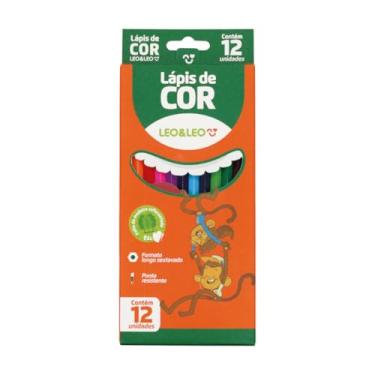 Imagem de Lapis De Cor Redondo Leoleo 12 cores