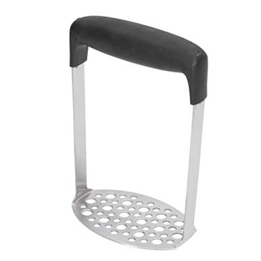 Imagem de Espremedor, espremedor de pressão de batata, espremedor manual de batata de aço inoxidável, espremedor de comida de bebê com alça antiderrapante para feijão, vegetais de raiz, lava-louças