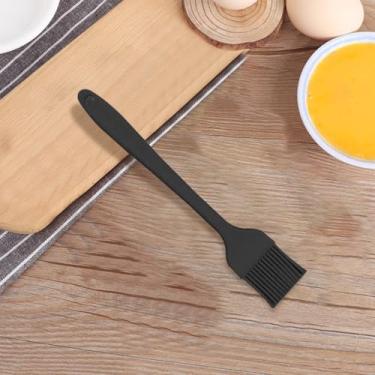 Imagem de Escova de cozinha preta, escova de silicone para cozinhar, churrasqueira, cozinha, assar, pastelaria, bolos, sobremesas, lavável na lava-louças.
