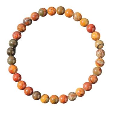 Imagem de Pulseira Strecthy com contas amarelas, joias elásticas, modernas, pulseira de cura, berloque elástico, contas redondas, One Size, Pedra, Sem Pedra Preciosa