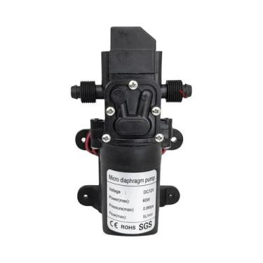 Imagem de Mini Bomba Elétrica De Diafragma De Alta Pressão 120PSI 60W 5L/min Par