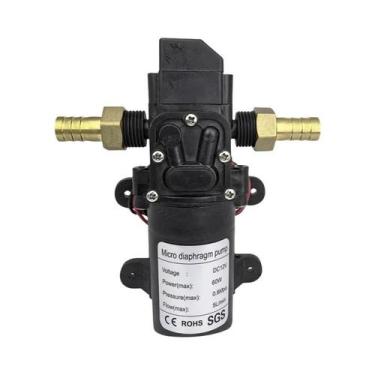 Imagem de Mini Bomba Elétrica De Diafragma De Alta Pressão 120PSI 60W 5L/min Par