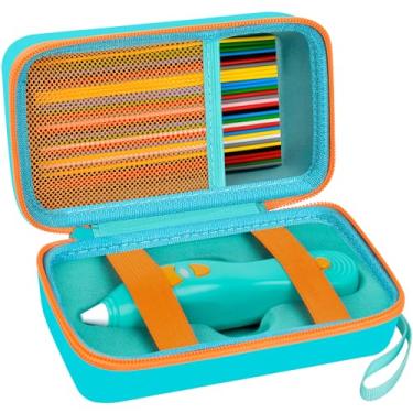 Imagem de ANKHOH Capa Compatível com 3Doodler Start+ Essentials(2022) para Conjunto de Canetas 3D para Crianças, Suporte Organizador de Armazenamento para Recarga de Filamento de Impressão e Carregador Micro-Us