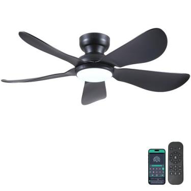 Imagem de Ventilador de teto Kviflon de 46 polegadas com luz e controle remoto p