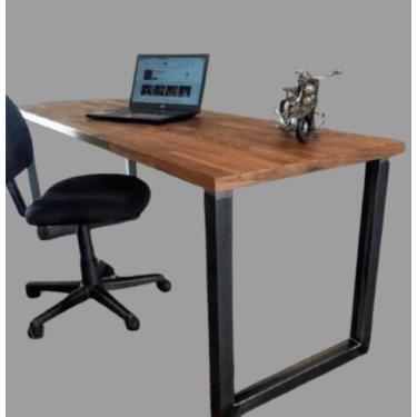 Imagem de MESA DE ESCRITÓRIO AÇO MADEIRA ESTILO INDUSTRIAL ME02 Informar cor da 
