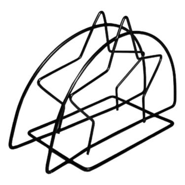 Imagem de 2X Suporte Porta Guardanapo Mesa Inox Prateado Unitário 13,5