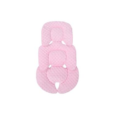 Imagem de SHEKAKO Almofada universal para assento de bebê, almofada de assento de carro para crianças, inserção de assento de carro infantil, suporte reversível para cabeça e corpo, almofada de assento de