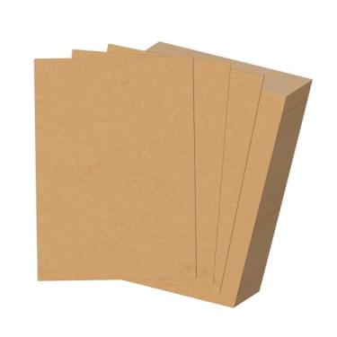 Imagem de HORLIMER Pacote com 100 folhas de aglomerado 5x7, papelão kraft para envio, encadernação de livros, artesanato DIY