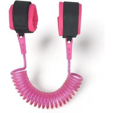 Imagem de Pulseira Guia Infantil Antiperdas – Trava de Segurança, Elástico Extensível e Ajustável para Passeios (Rosa)