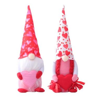 Imagem de DEARMAMY Conjunto de 2 de Pelúcia para O Dia Namorados: Casal Segurando Uma Almofada Em Formato de Coração. Ideal para Decoração E Presente para Namorado(a) Namorada.