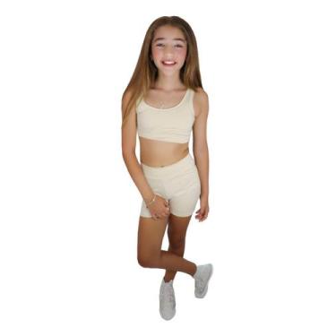 Imagem de Roupa De Treino Infantil Short E Top De Lycra - dunabella clothing, Be