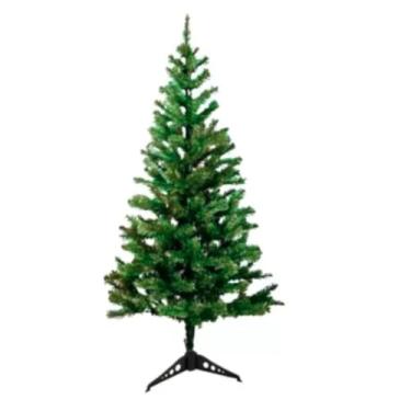 Imagem de Árvore de Natal Pinheiro Premium 90 cm - 100 Galhos, Base Reforçada, Material Antichamas e Fácil Montagem