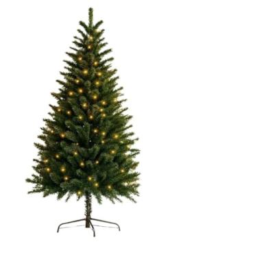 Imagem de Árvore de Natal Pinheiro 1,8m 850 Galhos Luxo com Pisca-Pisca | Árvore de Natal Cheia para Decoração Residencial e Comercial(2,10 m – 1.300 galhos)