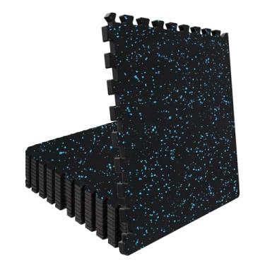 Imagem de WAWINY Tapete de borracha para academia em casa de 48 metros quadrados