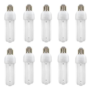 Imagem de Lampada Fluorescente 220v Kit 10 Uni 15w Branco Frio