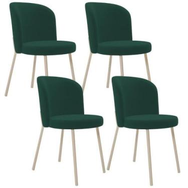 Imagem de Kit 04 Cadeiras Para Sala De Jantar Cozinha Estofada Gavi Arena L02 Su