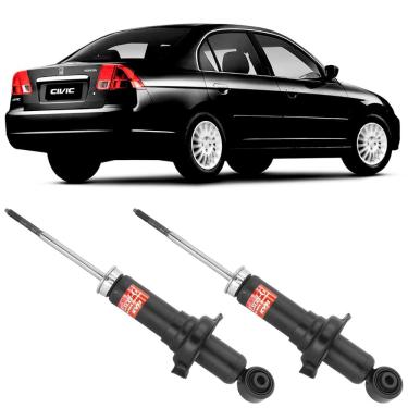 Imagem de 2 Amortecedor Honda Civic 2001 a 2006 Traseiro 341311 Kayaba
