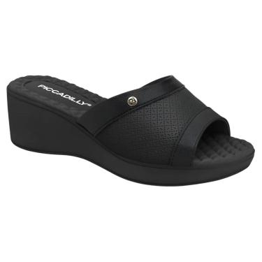 Imagem de Tamanco Feminino Anabela Salto Baixo Conforto Piccadilly