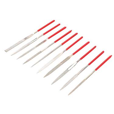 Imagem de Ferramenta de reparo Essential Luthier, conjunto de lixa de lixa de 10 peças para porcas de traste, ranhuras de sela, pickguard, caixa de metal, melhora a capacidade prática